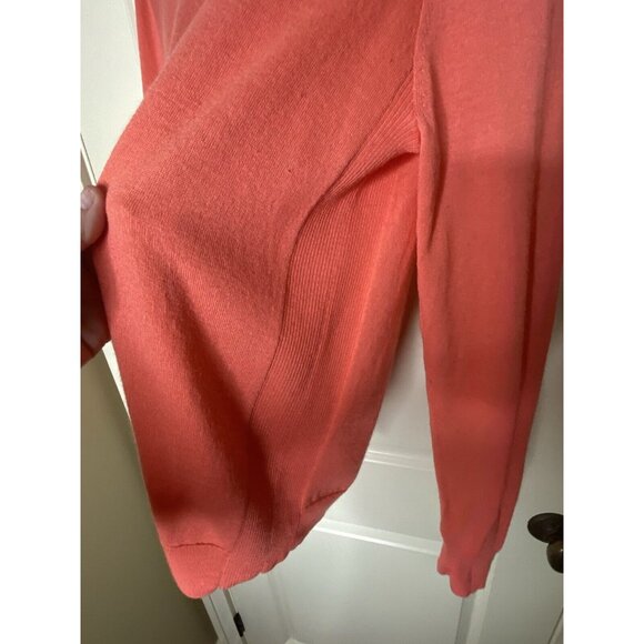 J.Crew Sawyer Merino Wool Sweater XL Coral Pink Crewneck Pullover Minimalist - Picture 3 of 4